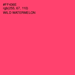 #FF436E - Wild Watermelon Color Image